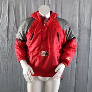 Detroit Red Wings Pullover Jacket (VTG) - By Starter - Men's Large